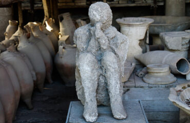 Plaster cast in Pompeii