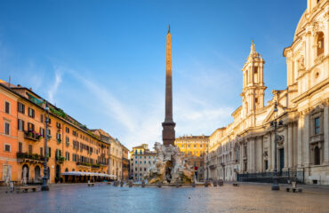 The Fountain of the Four Rivers in Piazza Navona