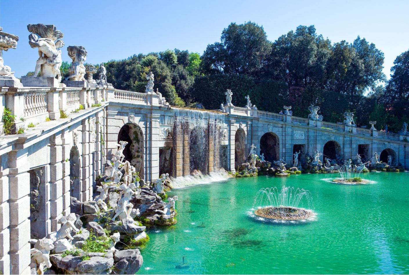 Fountain in the gardens of the Reggia di Caserta