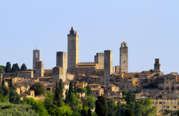 View of the medieval towers in San Gimignano