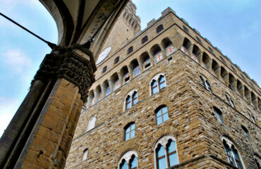 View of Palazzo Vecchio from the Loggia dei Lanzi