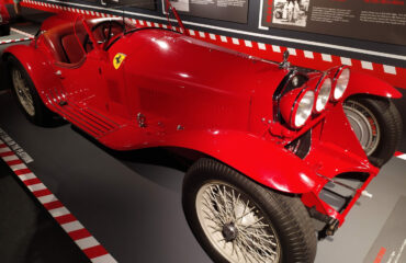 Ferrari on display inside the Ferrari Museum